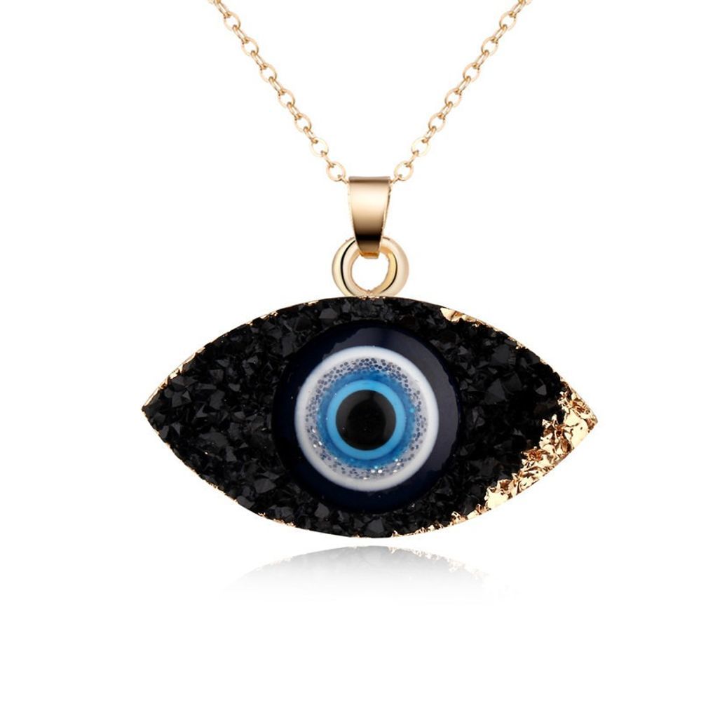 Evil Eye Pendant Necklace Natural Stone